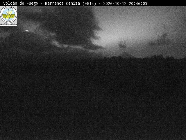 Cámara en directo: Volcán de Fuego (Barranca Ceniza / FG14)
