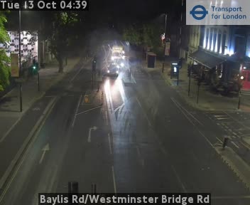 Live camera: Baylis Rd / Westminster Bridge Rd, London