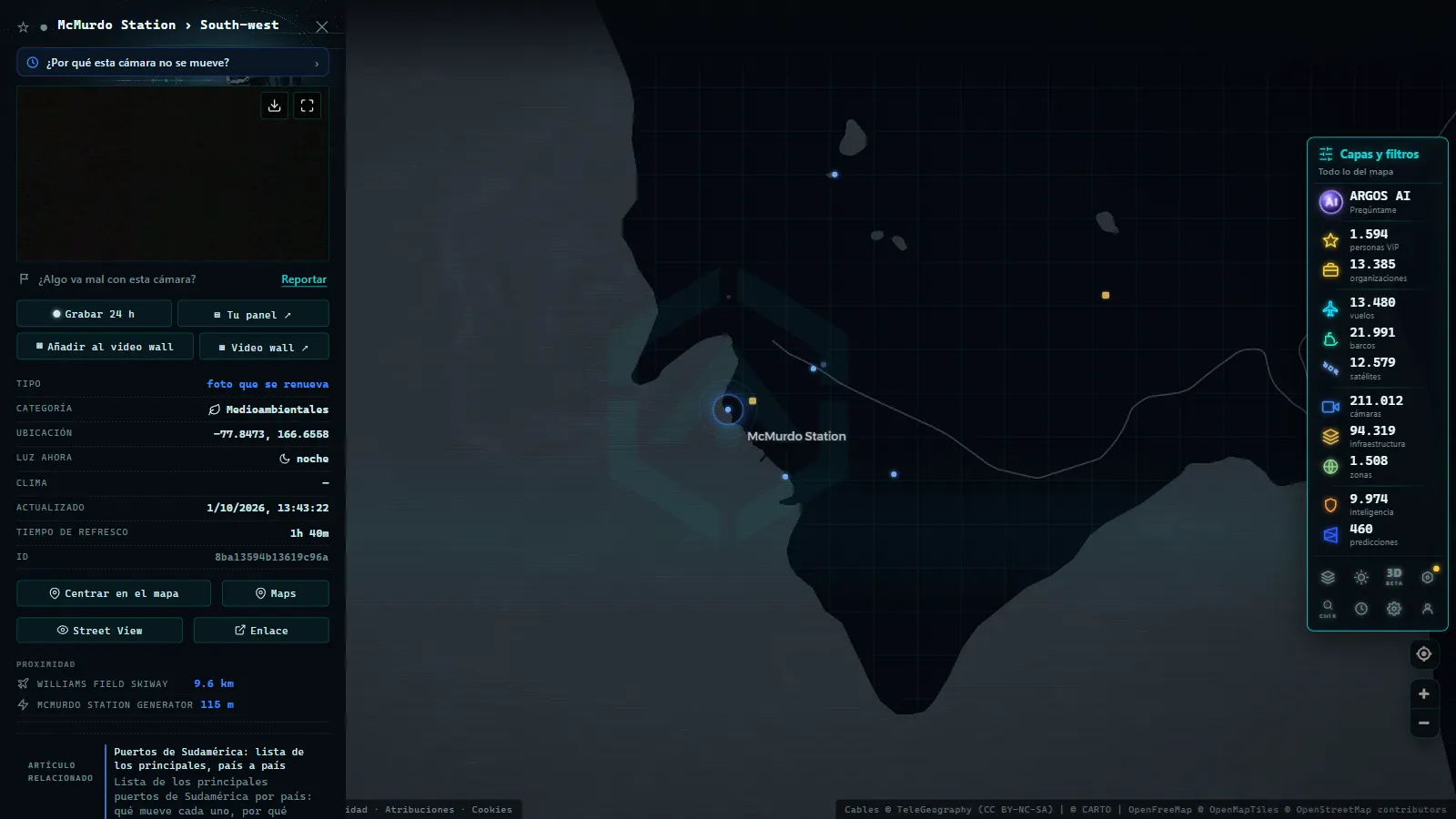 Ficha de McMurdo Station › South-west (Medioambiental) en el mapa de ARGOS ATLAS