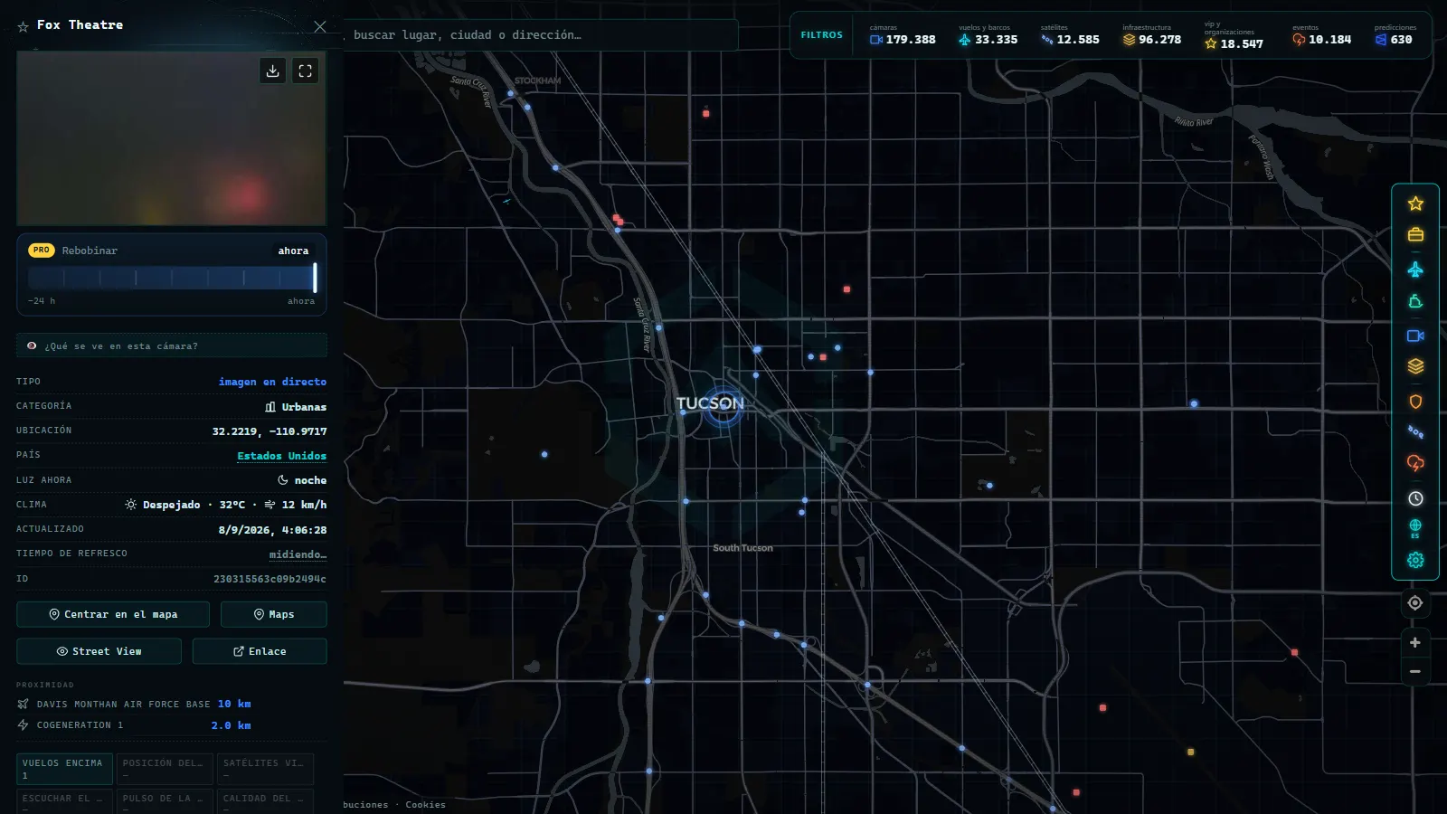 Ficha de Fox Theatre (Urbana) en el mapa de ARGOS ATLAS