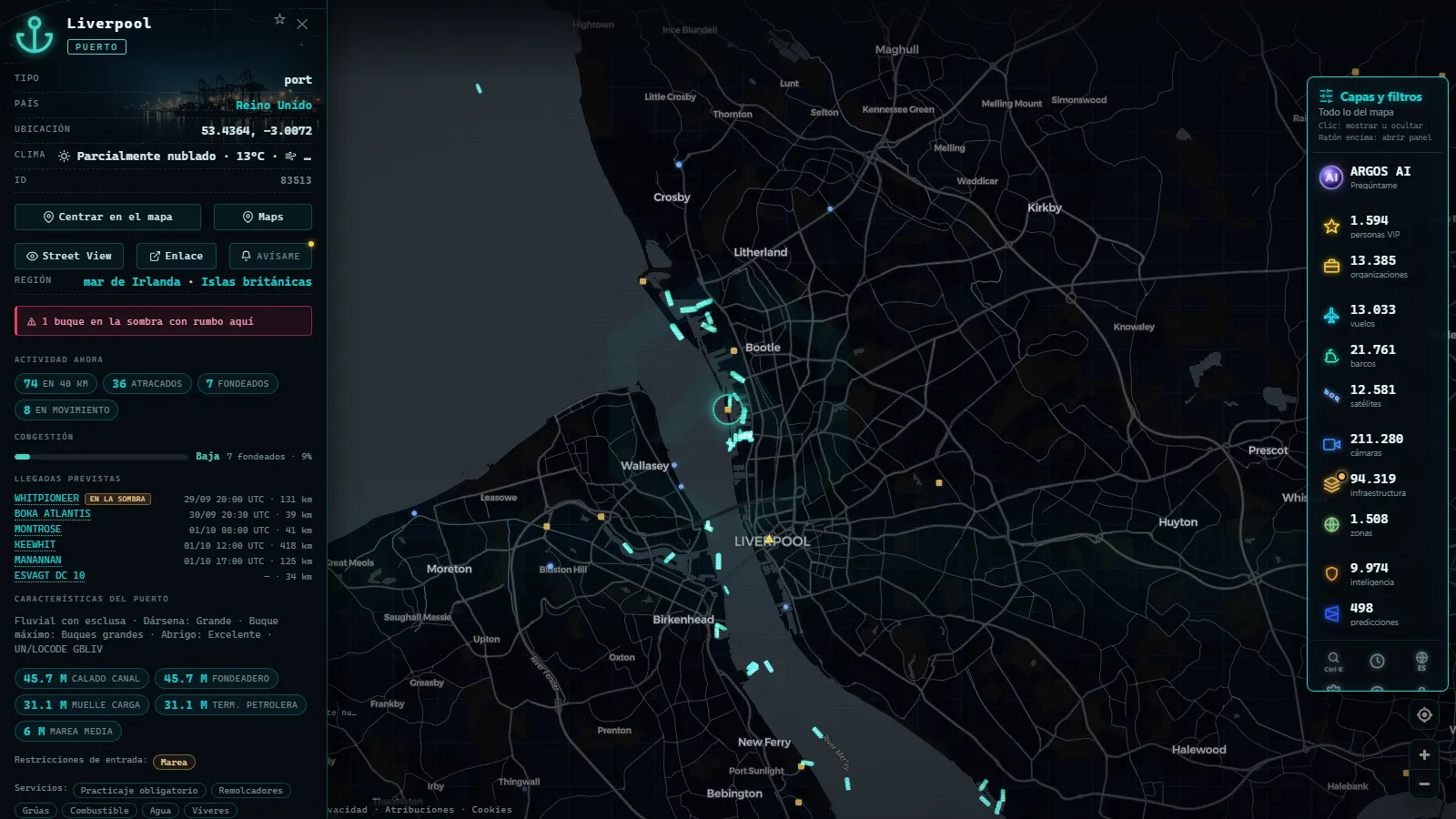 Ficha de Liverpool (Puerto) en el mapa de ARGOS ATLAS