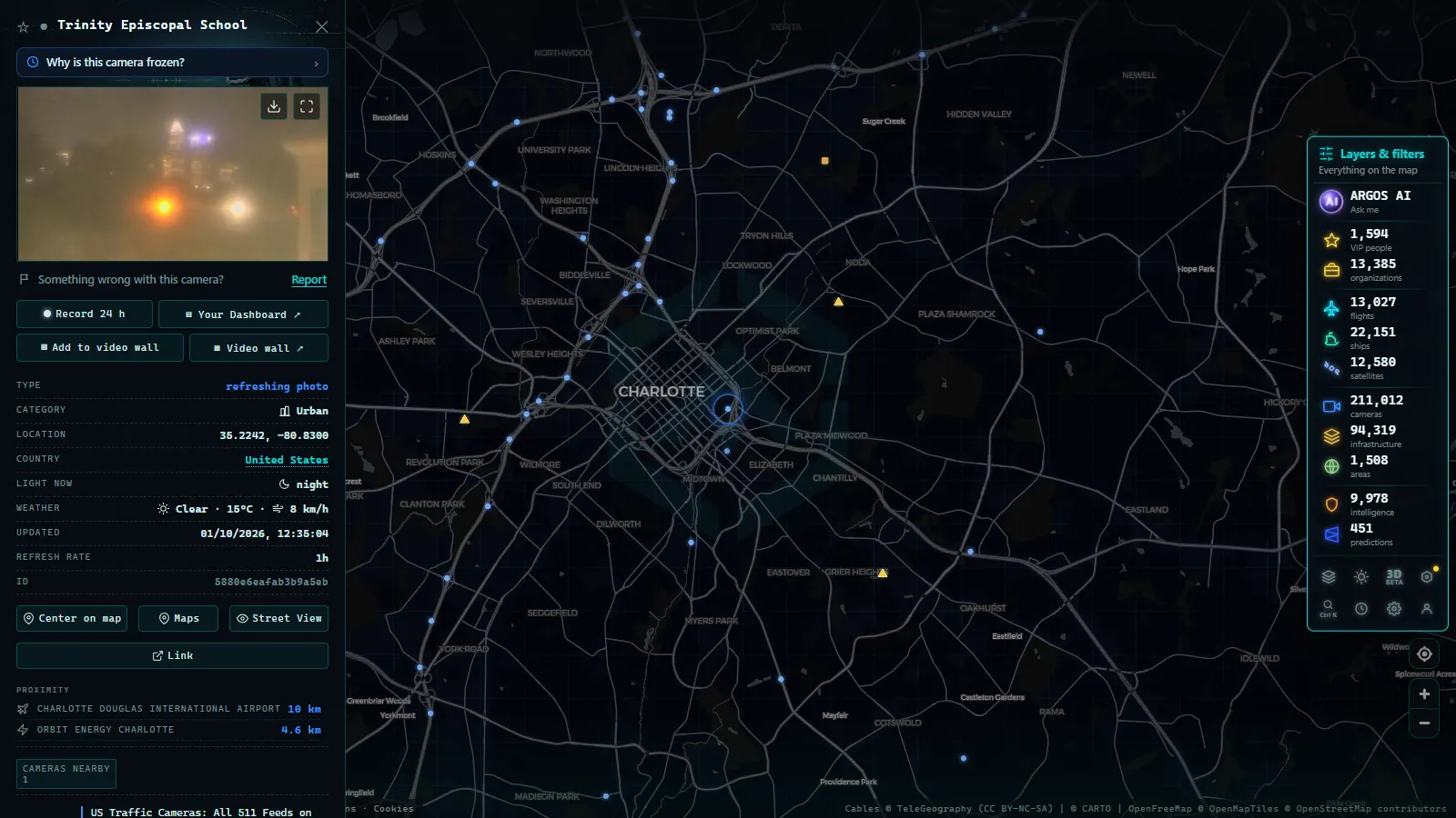 Detail card of Trinity Episcopal School (Urban) on the ARGOS ATLAS map