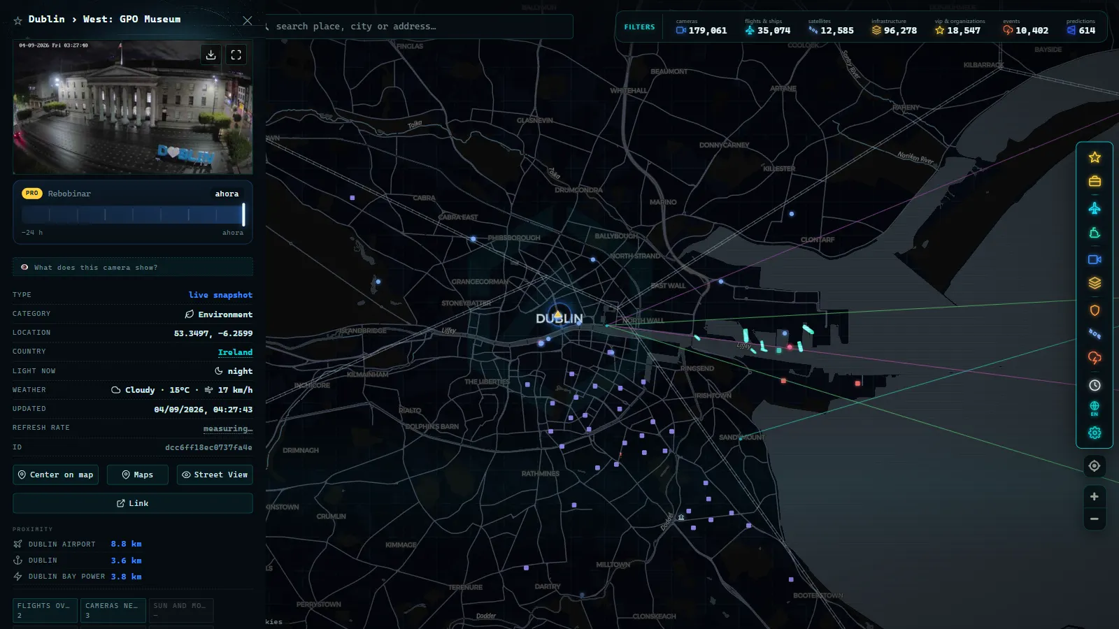 Detail card of Dublin › West: GPO Museum (Environmental) on the ARGOS ATLAS map