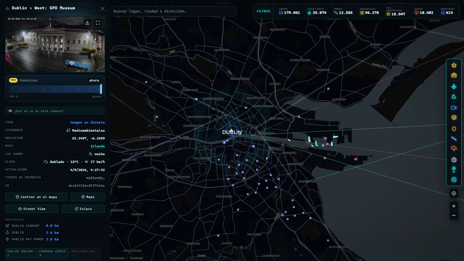 Ficha de Dublin › West: GPO Museum (Medioambiental) en el mapa de ARGOS ATLAS