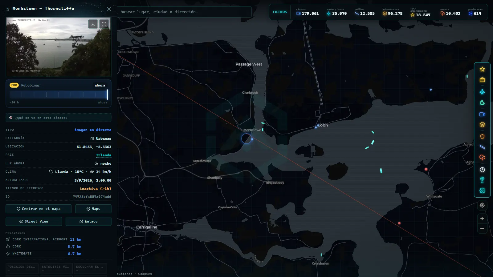 Ficha de Monkstown - Thorncliffe (Urbana) en el mapa de ARGOS ATLAS