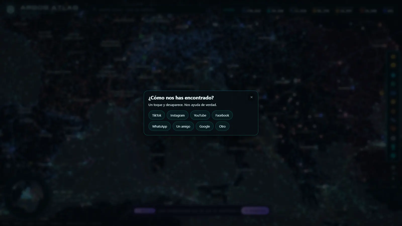 The ARGOS ATLAS live map over Italy
