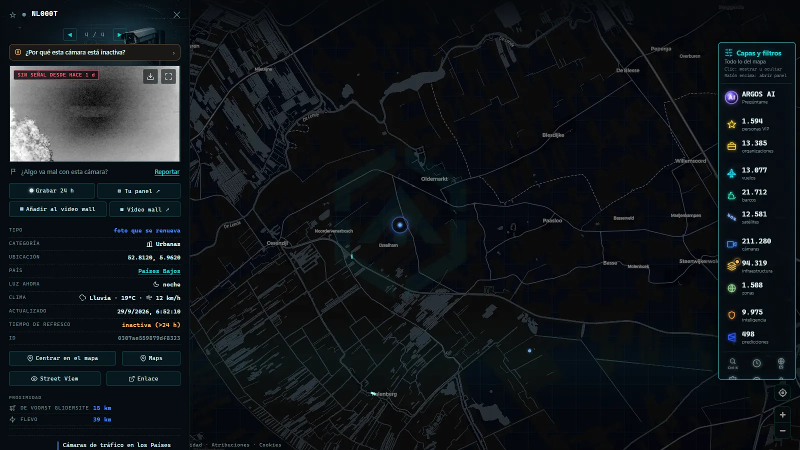 Ficha de NL000T (Urbana) en el mapa de ARGOS ATLAS