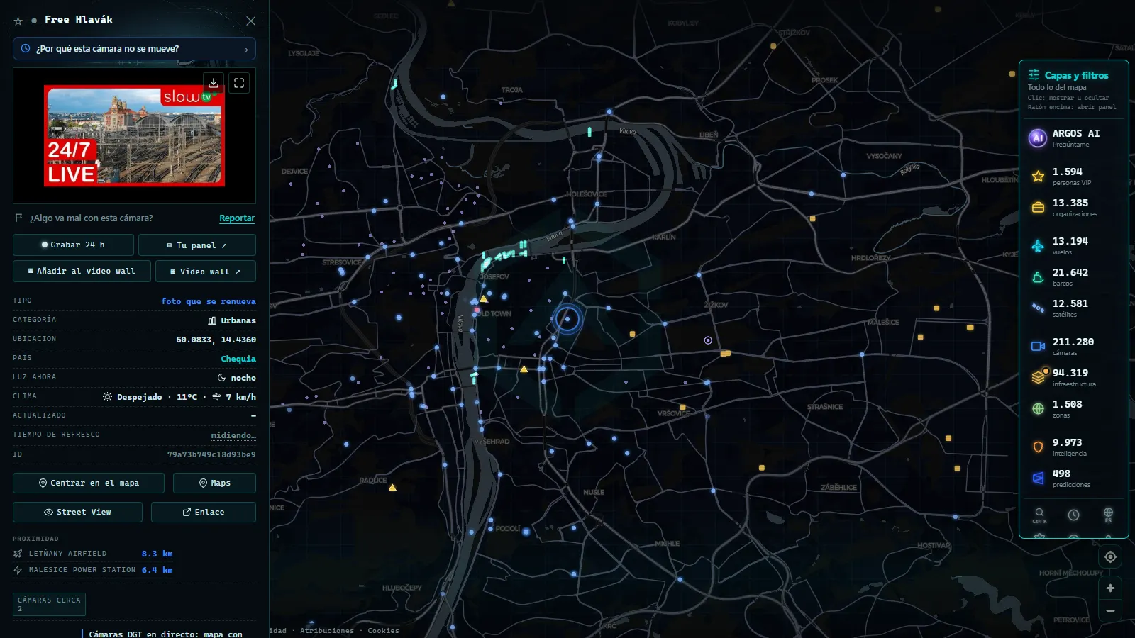 Ficha de Free Hlavák (Urbana) en el mapa de ARGOS ATLAS
