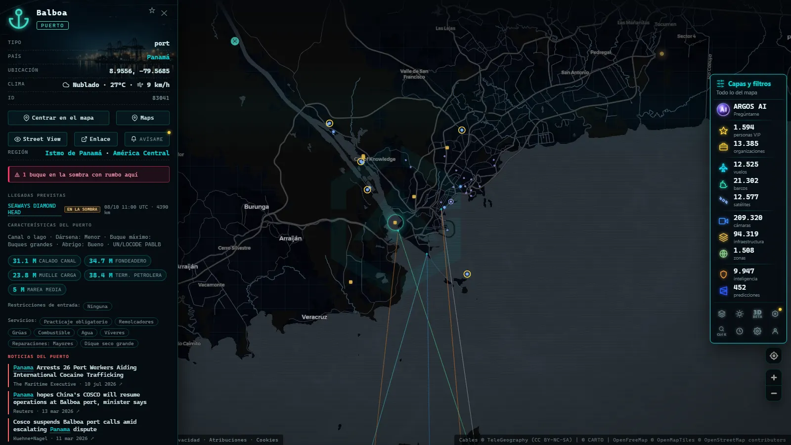 Ficha de Balboa (Puerto) en el mapa de ARGOS ATLAS