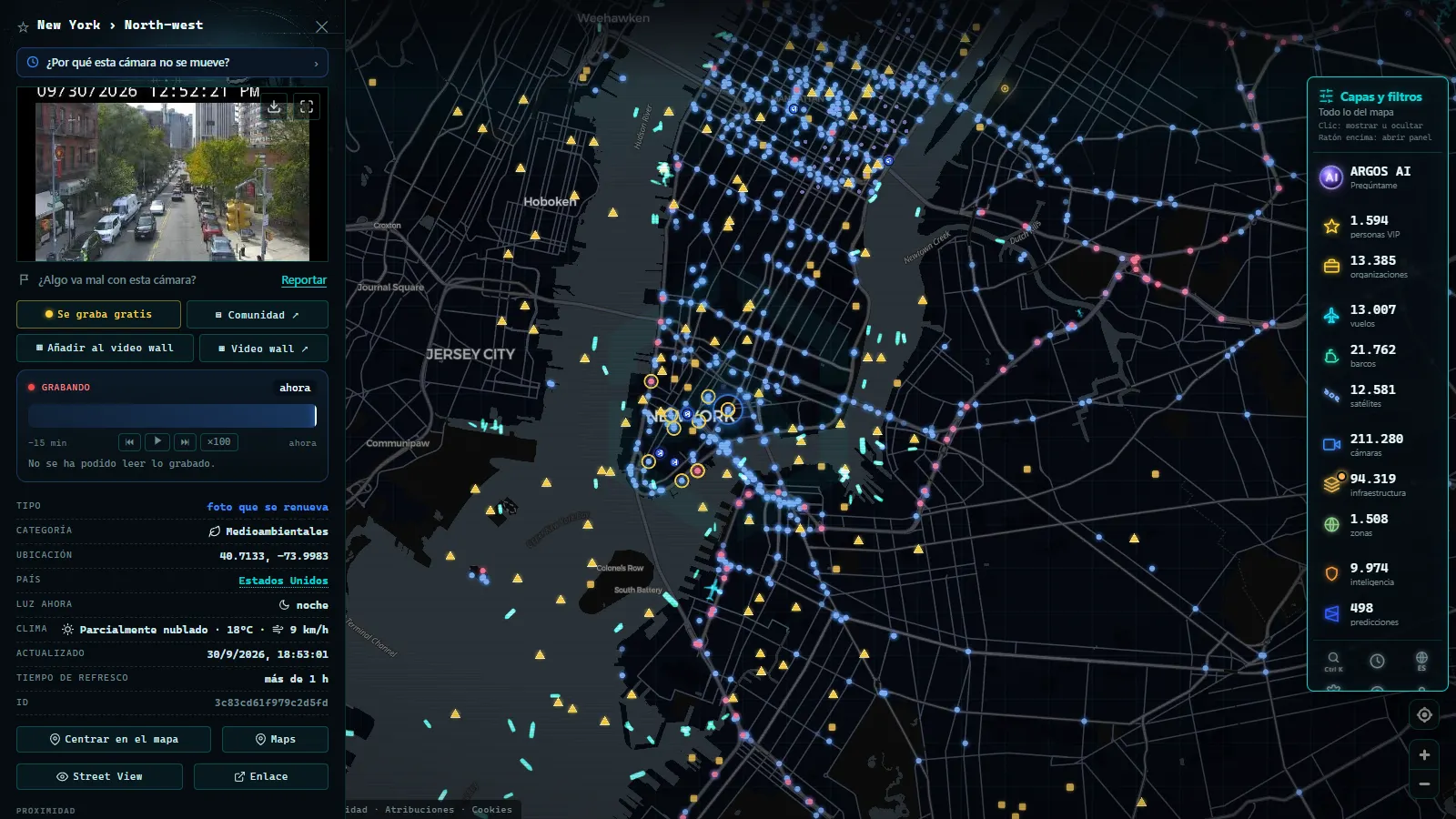 Ficha de New York › North-west (Medioambiental) en el mapa de ARGOS ATLAS