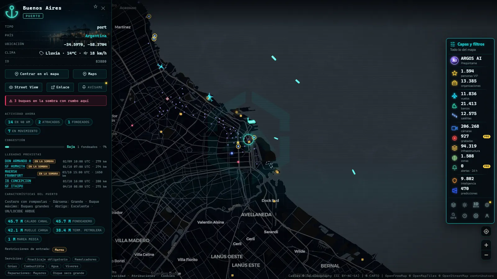 Ficha de Buenos Aires (Puerto) en el mapa de ARGOS ATLAS