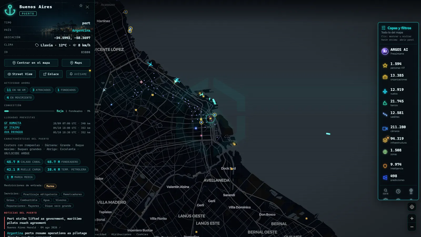 Ficha de Buenos Aires (Puerto) en el mapa de ARGOS ATLAS