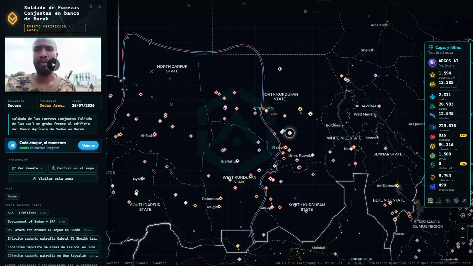 Ficha de Soldado de Fuerzas Conjuntas en banco de Barah (Incidente) en el mapa de ARGOS ATLAS