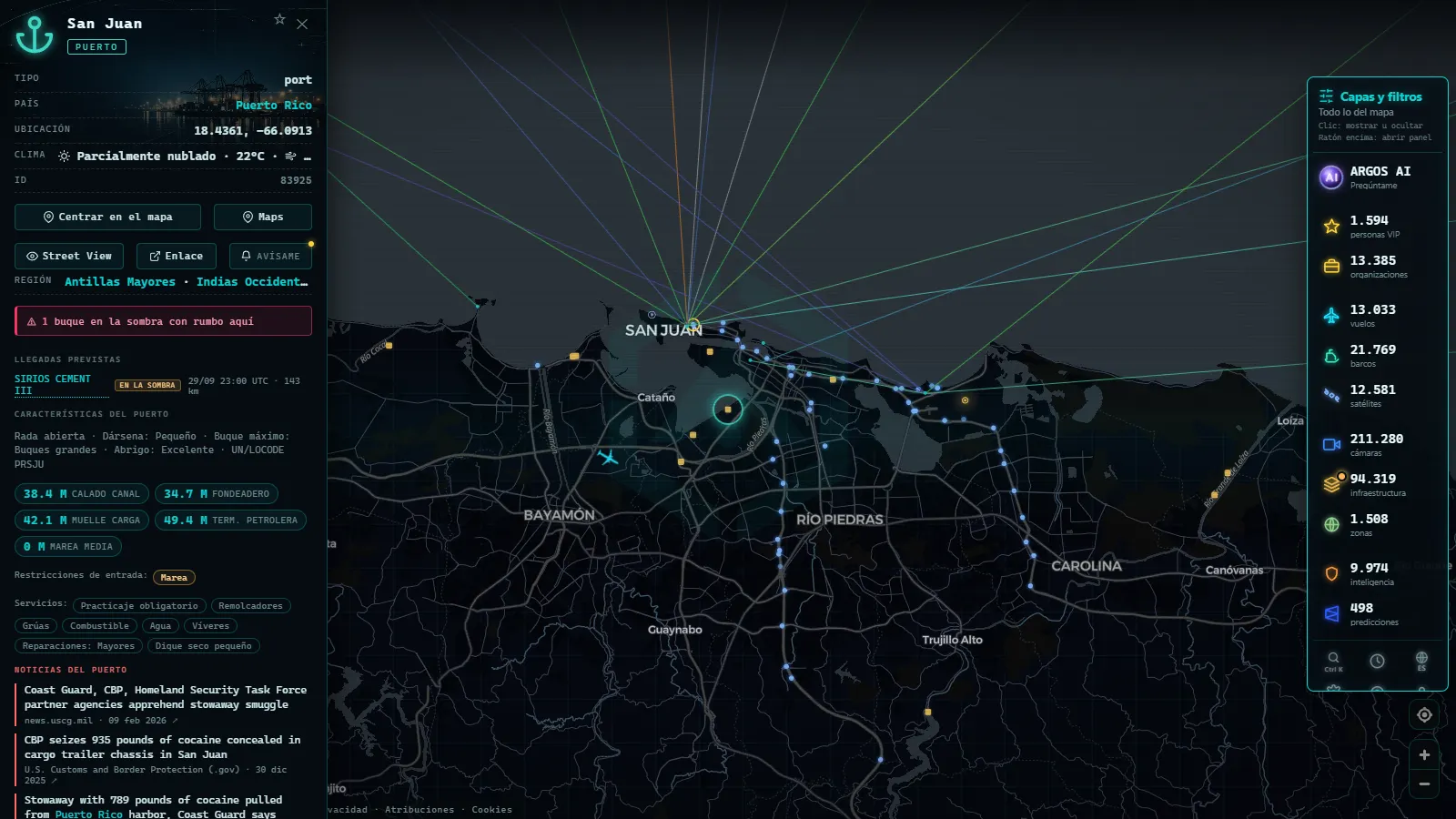 Ficha de San Juan (Puerto) en el mapa de ARGOS ATLAS