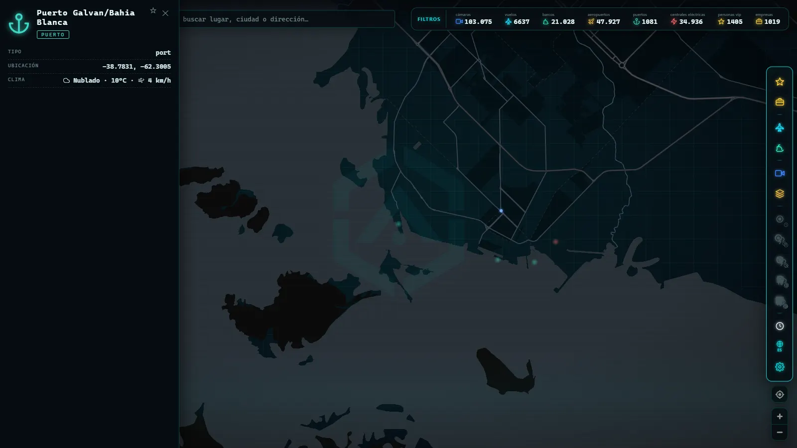 Ficha de un puerto en ARGOS ATLAS
